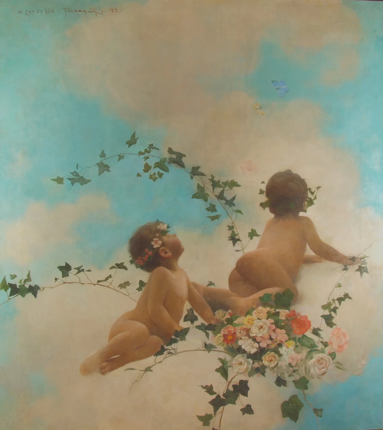 Due putti su nuvole - Museo del Paesaggio, Verbania